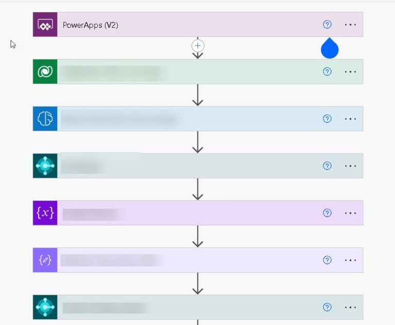 Power Automate flows to process uploaded PDF files and uses AI Builder model to recognise it and process them to Business Central